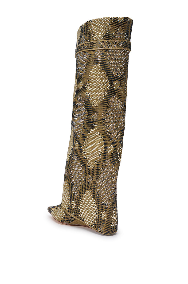 « Sève » — Bottes compensées, Kaki