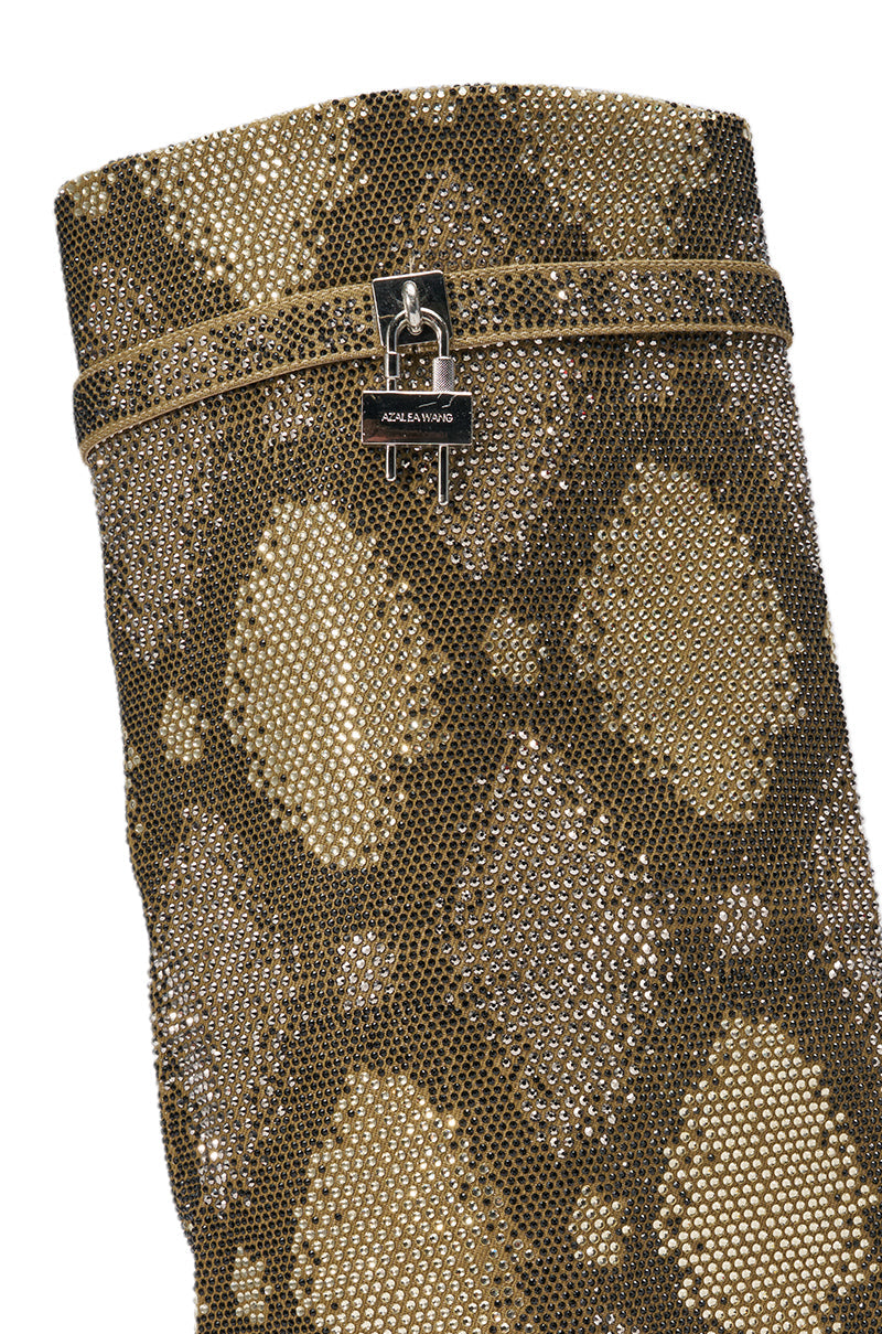 « Sève » — Bottes compensées, Kaki