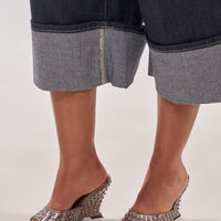 AZALEA WANG FABRON PEWTER EMBELLISHED WEDGE SANDAL