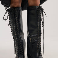 « Ardoise » — Bottes à talon bloc, Noir