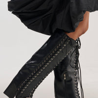 « Ardoise » — Bottes à talon bloc, Noir