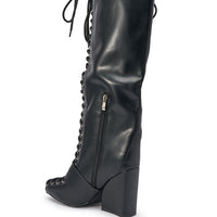 « Ardoise » — Bottes à talon bloc, Noir