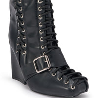 « Ardoise » — Bottes à talon bloc, Noir