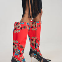 « Cobalt » — Bottes à talon stiletto, Multicolore