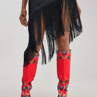 « Cobalt » — Bottes à talon stiletto, Multicolore