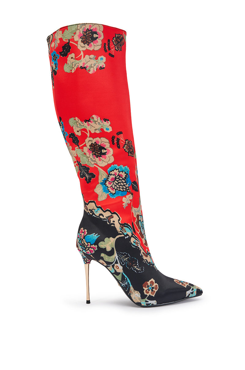 « Cobalt » — Bottes à talon stiletto, Multicolore