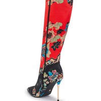 « Cobalt » — Bottes à talon stiletto, Multicolore