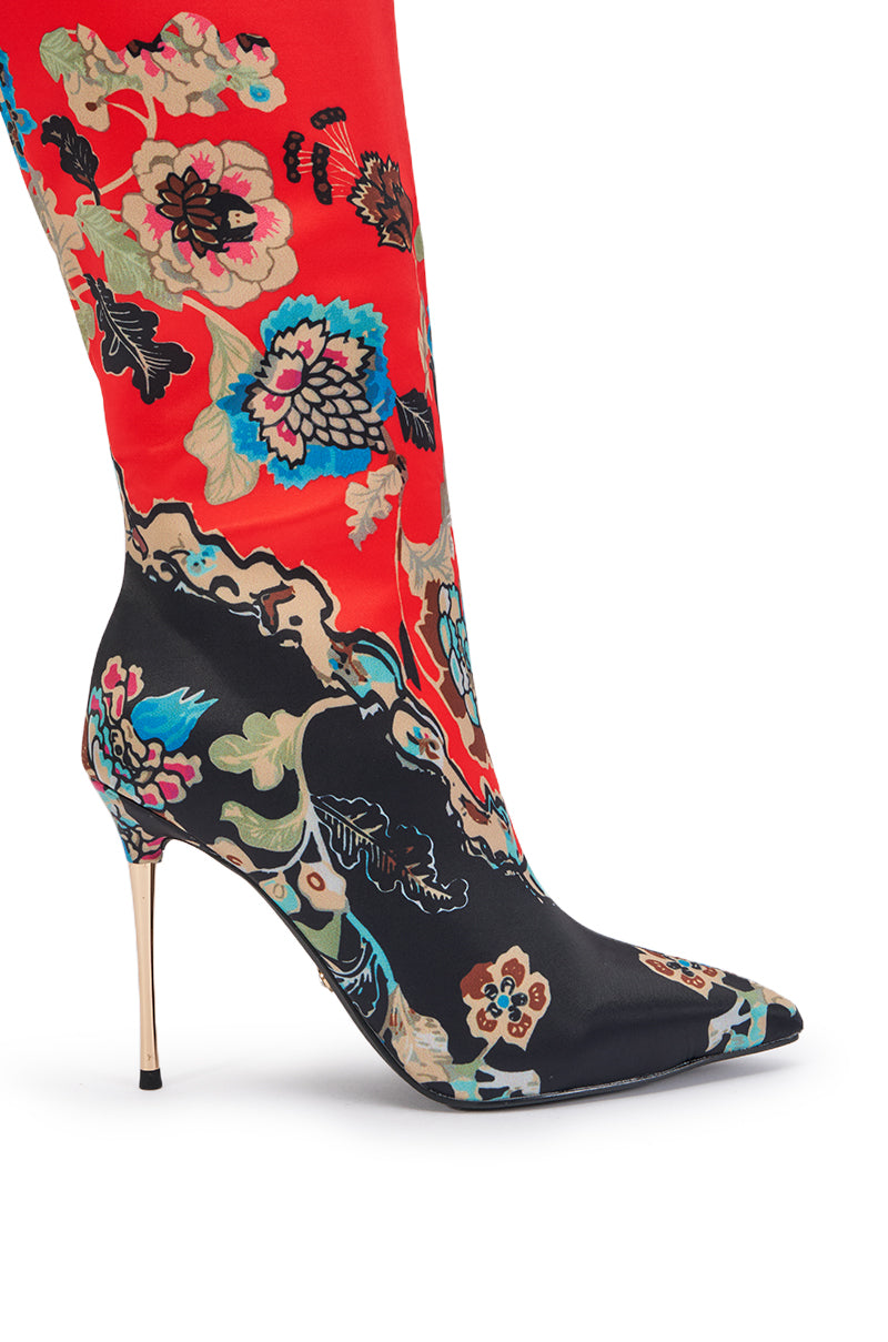 « Cobalt » — Bottes à talon stiletto, Multicolore