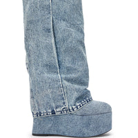 « Rhapsodie » — Bottes à plateforme, Denim