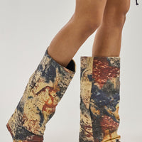 « Onyx » — Bottes à plateforme, Multicolore