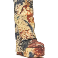 « Onyx » — Bottes à plateforme, Multicolore