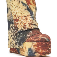 « Onyx » — Bottes à plateforme, Multicolore