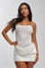 « Ivoire » — Robe Corset en Dentelle, Blanc
