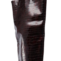 « Prisme » — Bottes à talon stiletto, Bordeaux