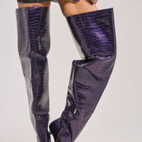 « Cannelle » — Bottes à talon stiletto, Violet