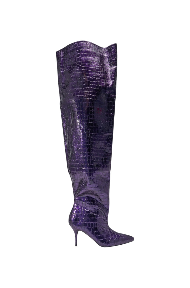 « Cannelle » — Bottes à talon stiletto, Violet