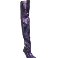 « Cannelle » — Bottes à talon stiletto, Violet