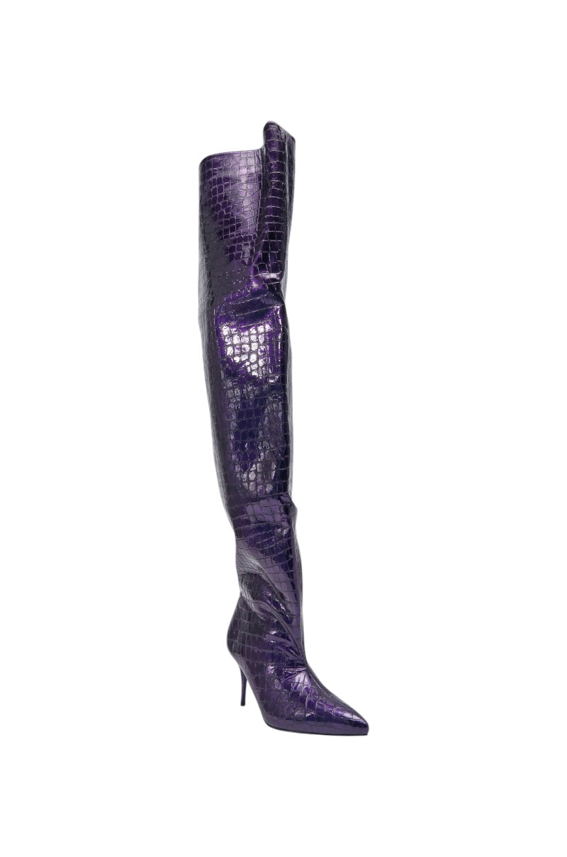 « Cannelle » — Bottes à talon stiletto, Violet