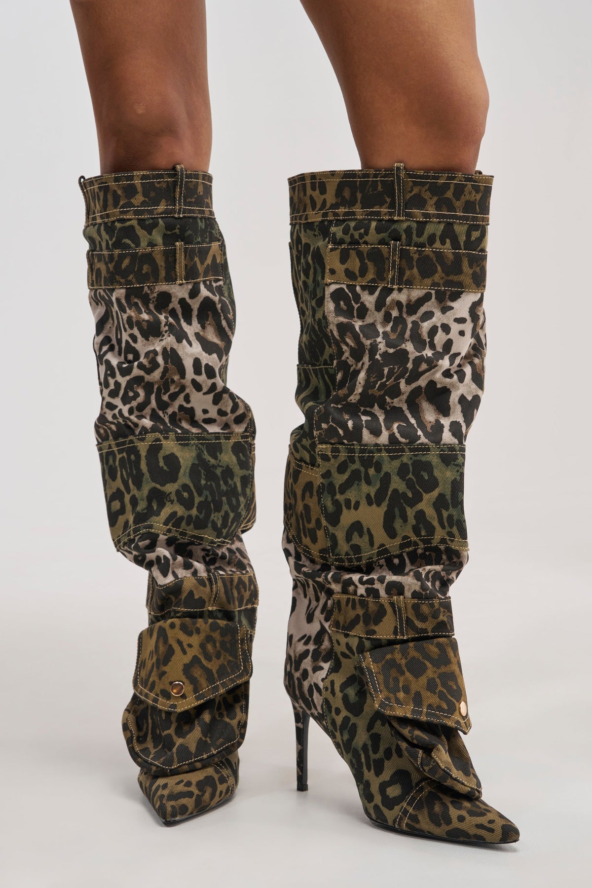 « Cascade » — Bottes à talon stiletto, Multicolore
