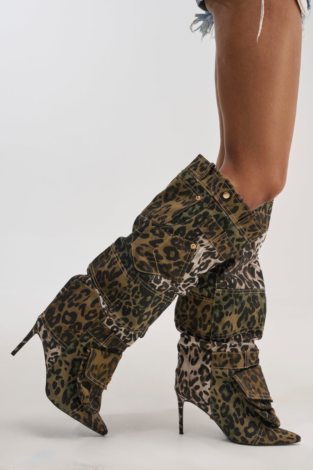 « Cascade » — Bottes à talon stiletto, Multicolore