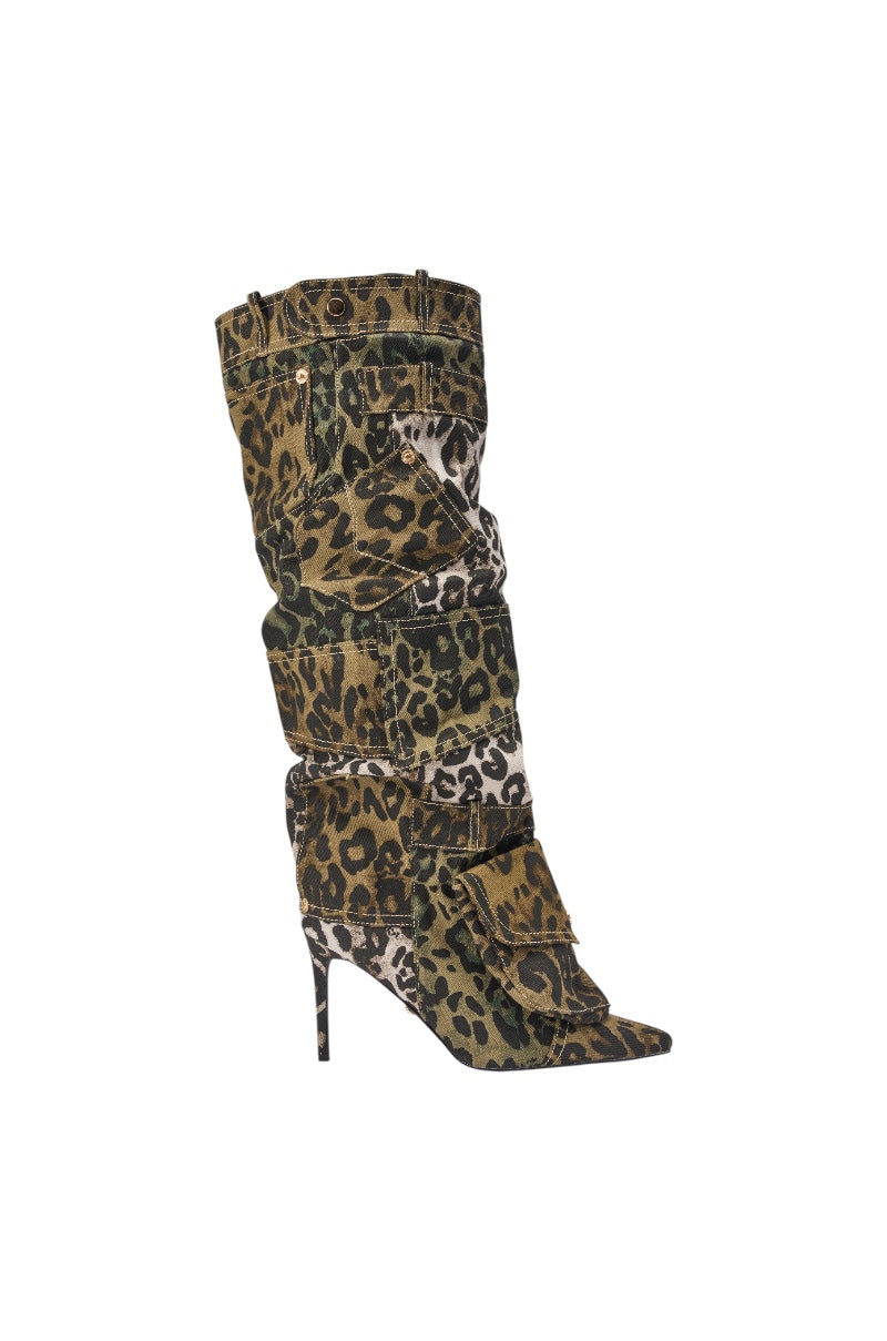 « Cascade » — Bottes à talon stiletto, Multicolore