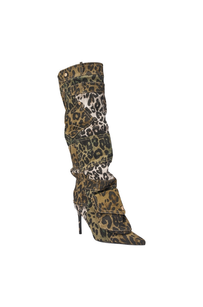 « Cascade » — Bottes à talon stiletto, Multicolore