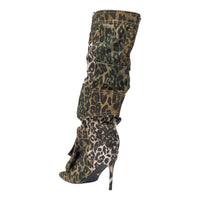 « Cascade » — Bottes à talon stiletto, Multicolore