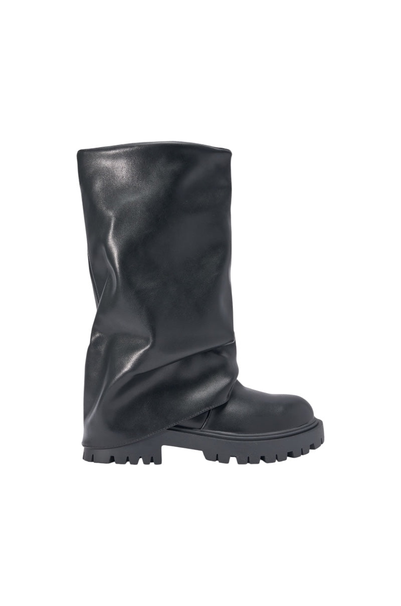 « Amande » — Bottines plates, Noir