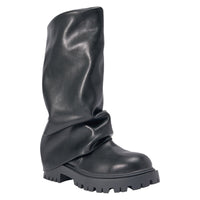 « Amande » — Bottines plates, Noir