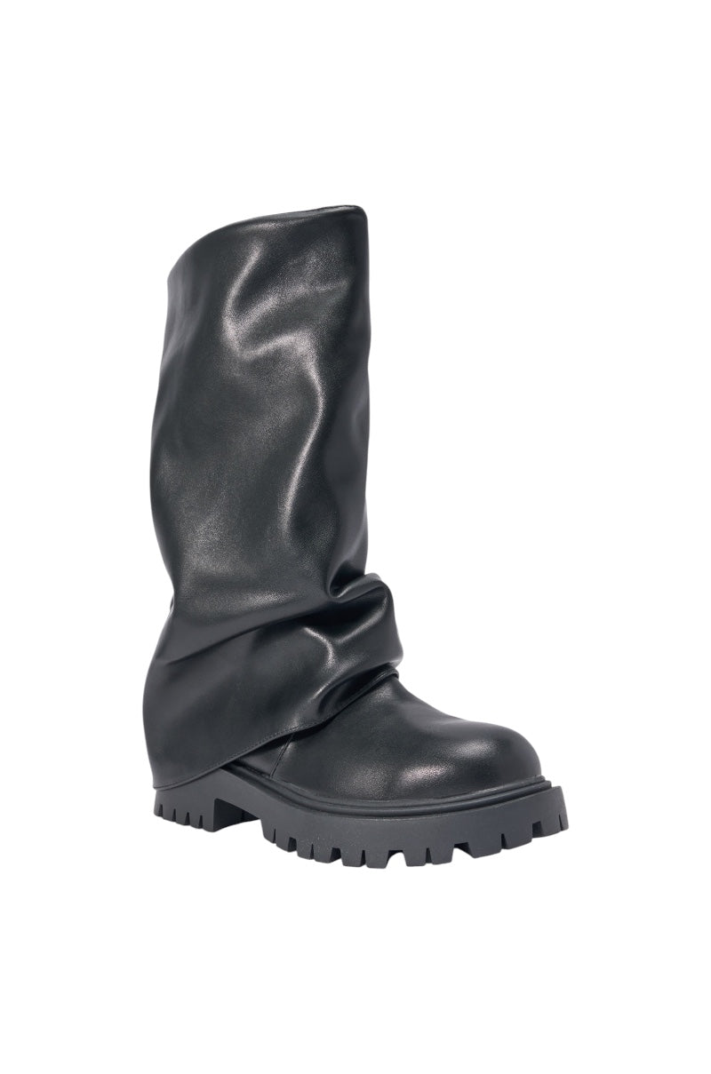 « Amande » — Bottines plates, Noir