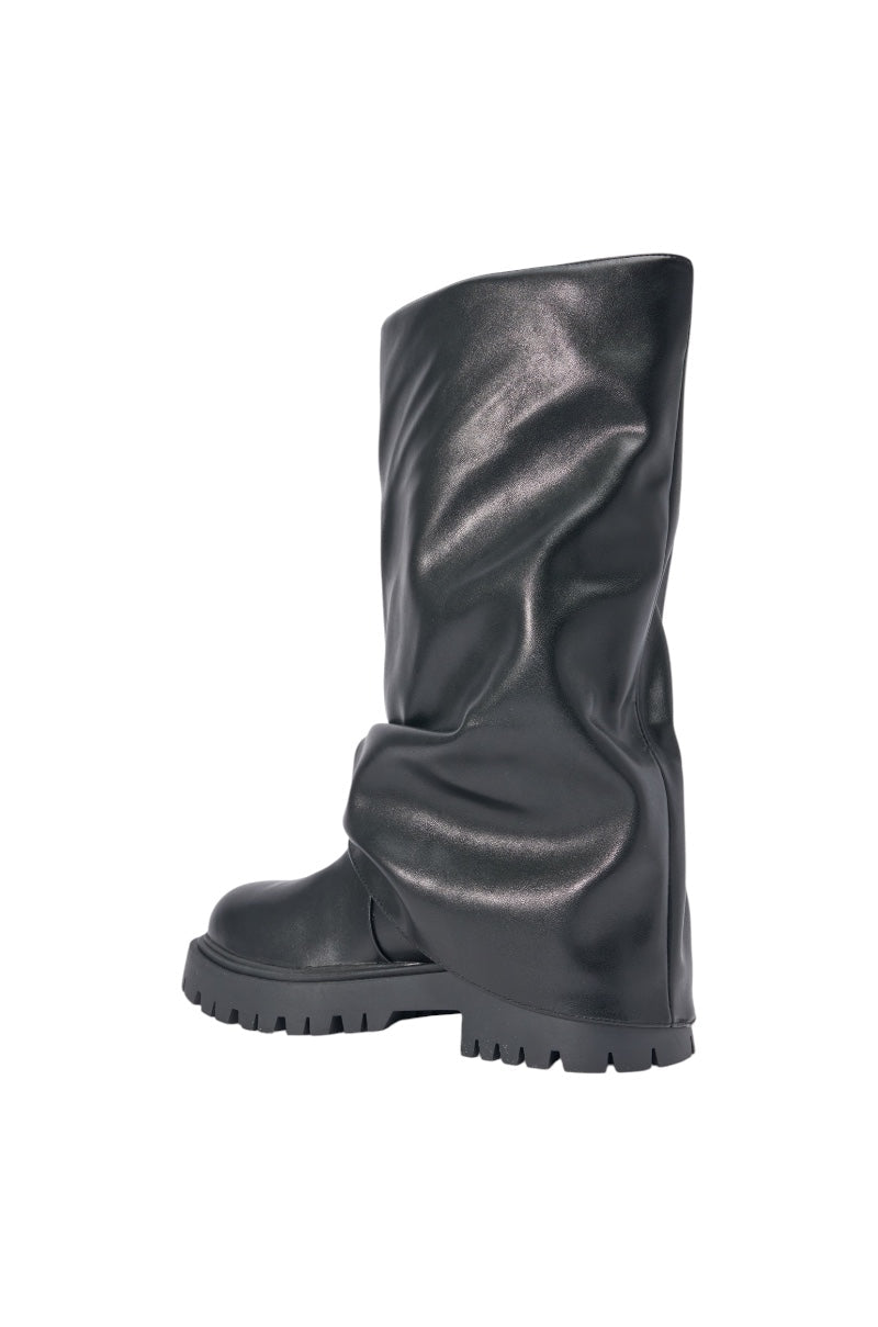 « Amande » — Bottines plates, Noir