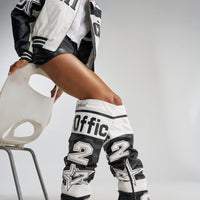 « Miel » — Bottes à talon stiletto, Multicolore