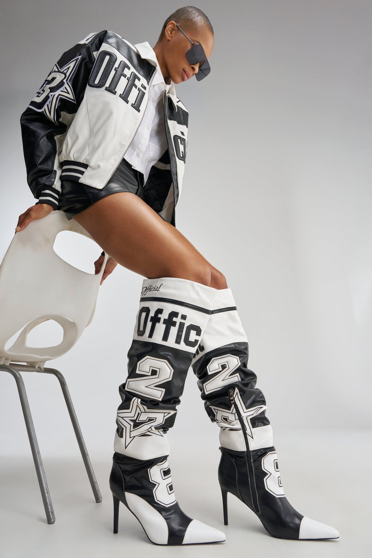 « Miel » — Bottes à talon stiletto, Multicolore