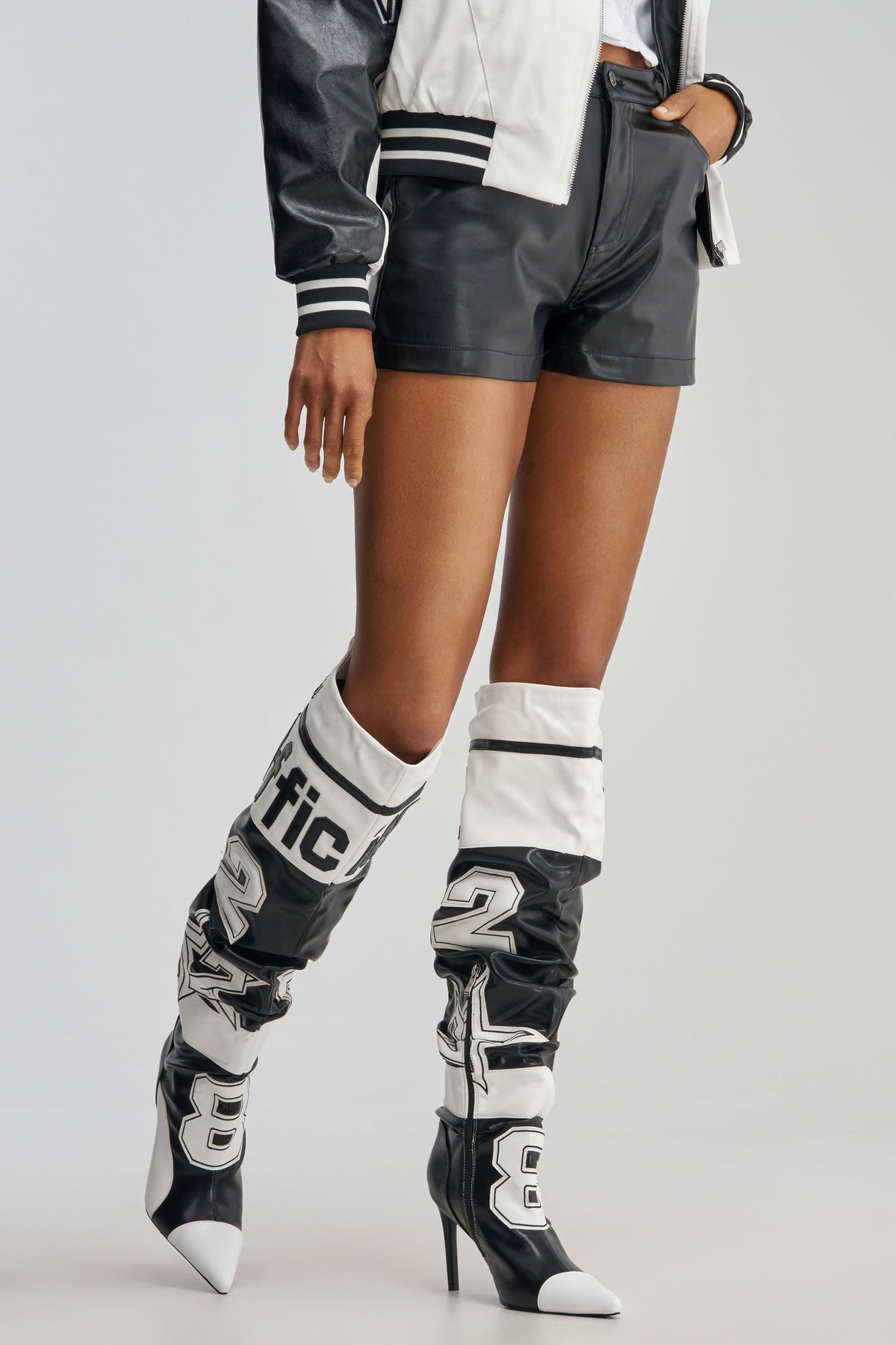 « Miel » — Bottes à talon stiletto, Multicolore