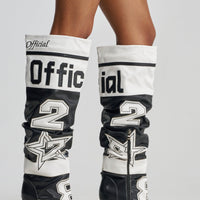 « Miel » — Bottes à talon stiletto, Multicolore