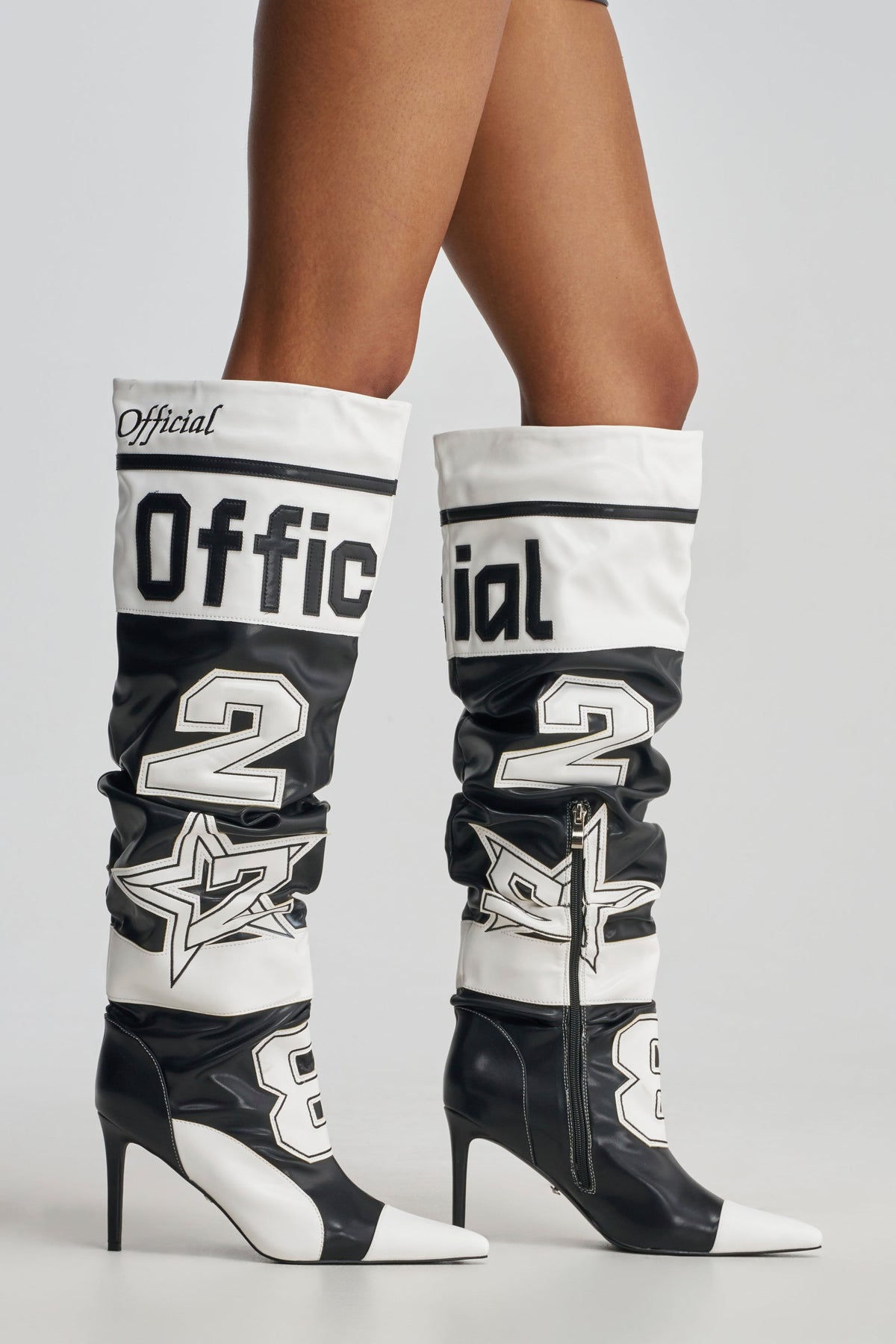 « Miel » — Bottes à talon stiletto, Multicolore