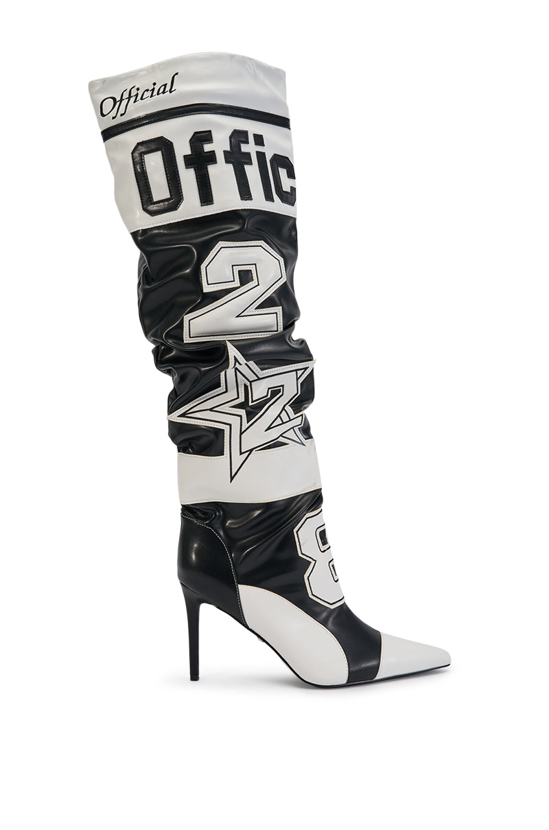 « Miel » — Bottes à talon stiletto, Multicolore