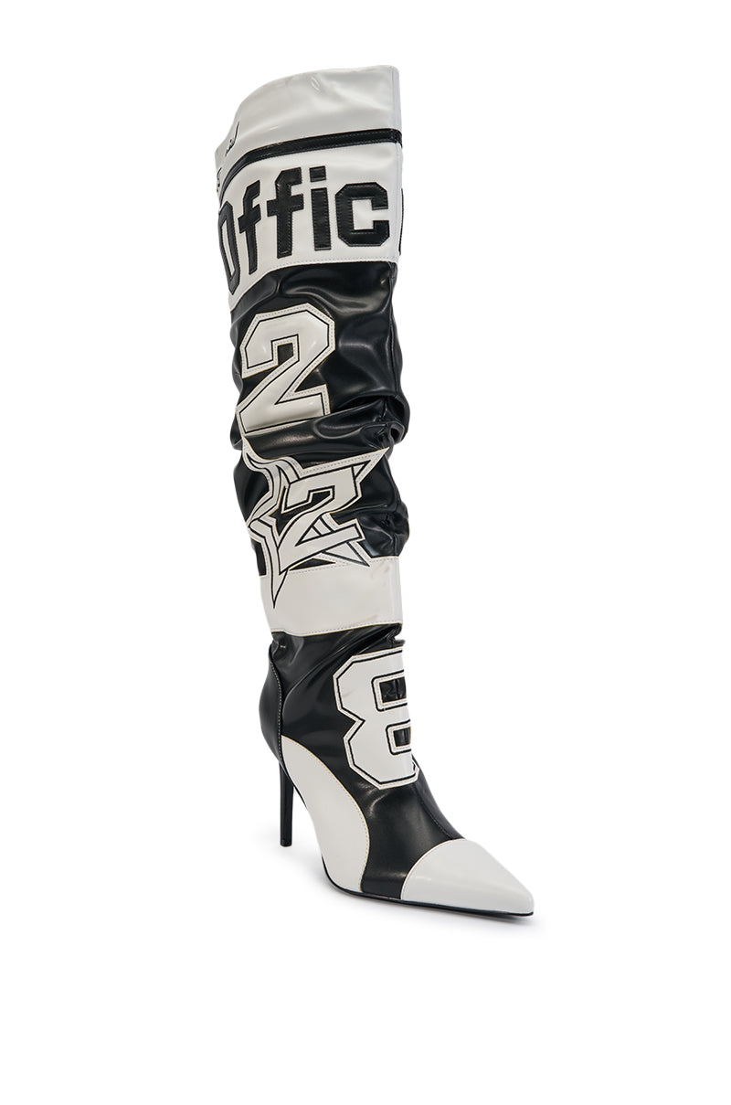 « Miel » — Bottes à talon stiletto, Multicolore