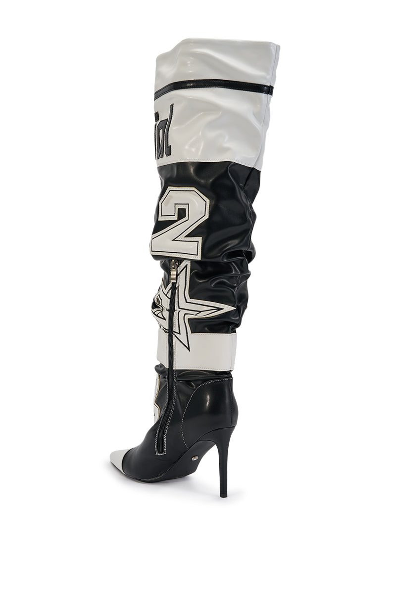« Miel » — Bottes à talon stiletto, Multicolore