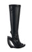« Sculpture » — Bottes à Semelle Compensée Ajourée, Noir