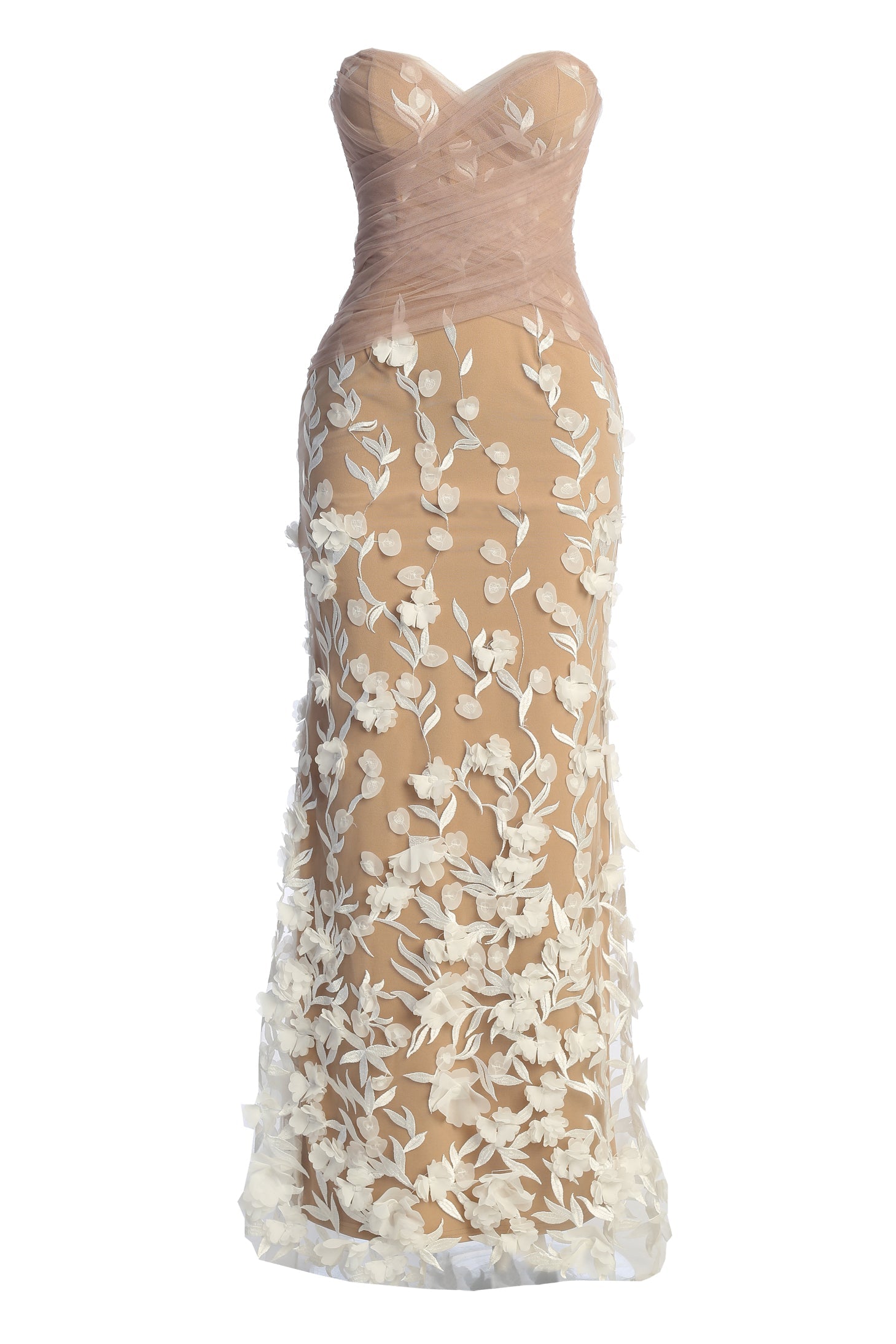 « Éternité » — Robe de Mariée Brodée, Ivoire