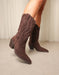 «Horizon fauve» — bottes western, marron