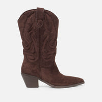 «Horizon fauve» — bottes western, marron
