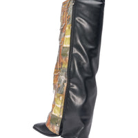 « Éclisse » — Bottes à talon bloc, Multicolore