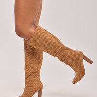 « Azura » — Bottes à talon bloc, Camel