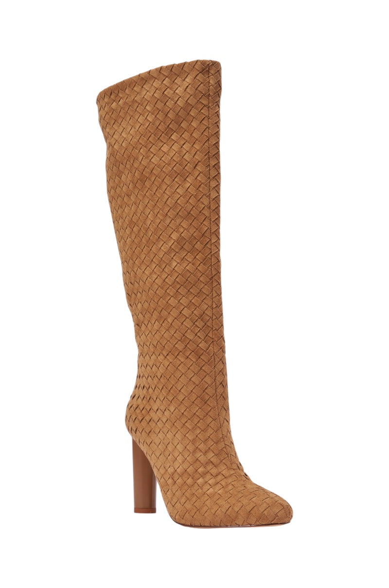 « Azura » — Bottes à talon bloc, Camel