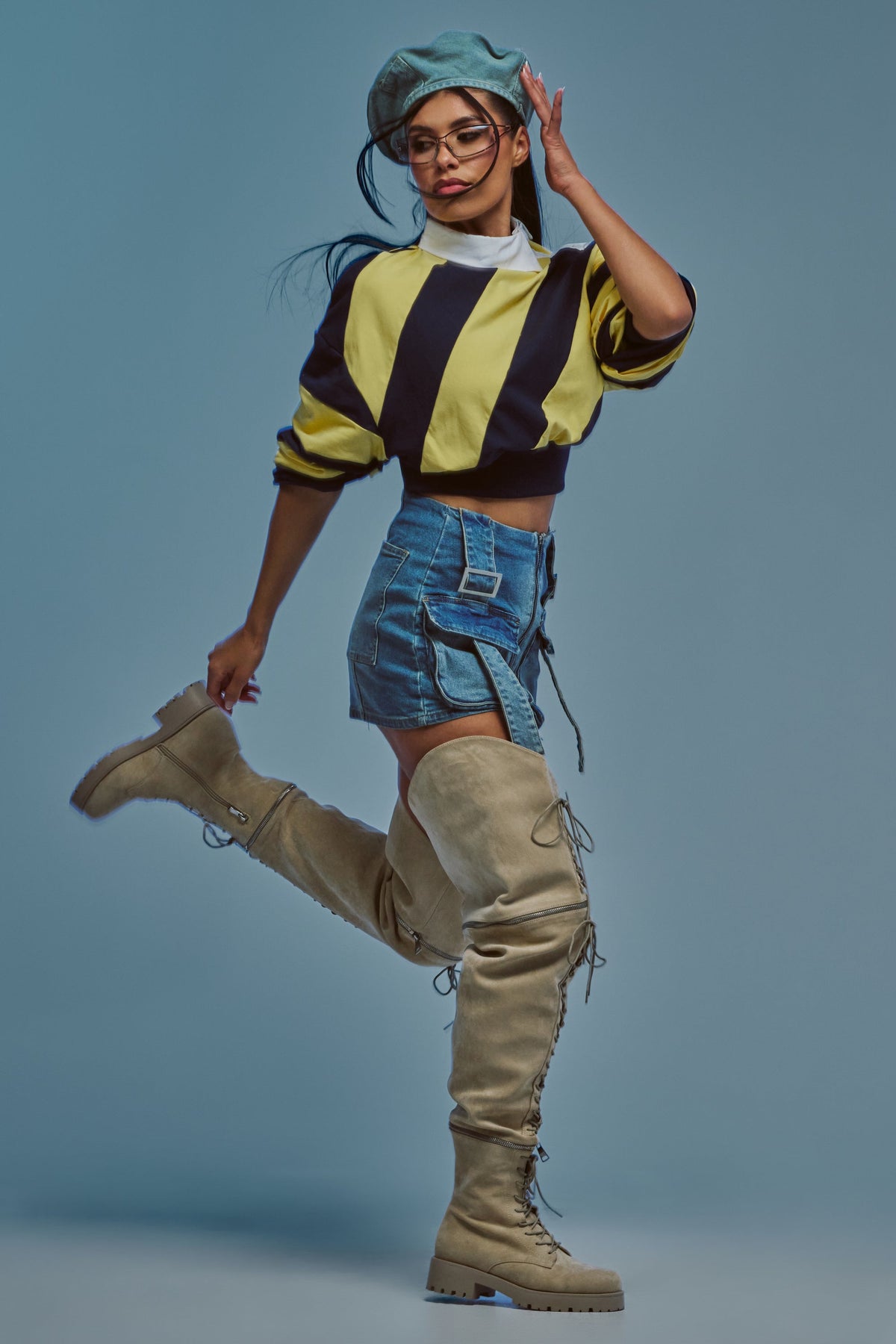 « Élite » — Bottes structurées, Beige