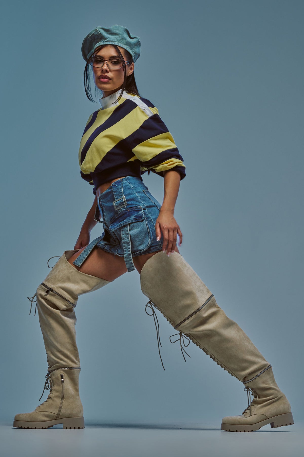 « Élite » — Bottes structurées, Beige