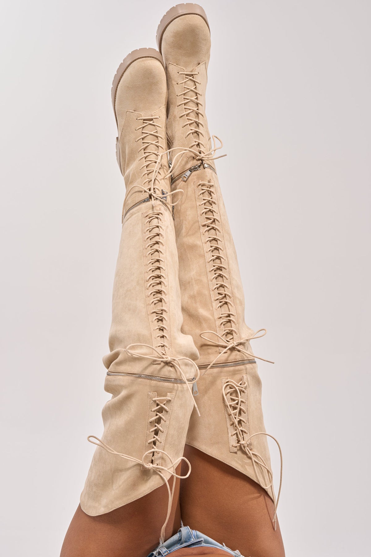 « Élite » — Bottes structurées, Beige