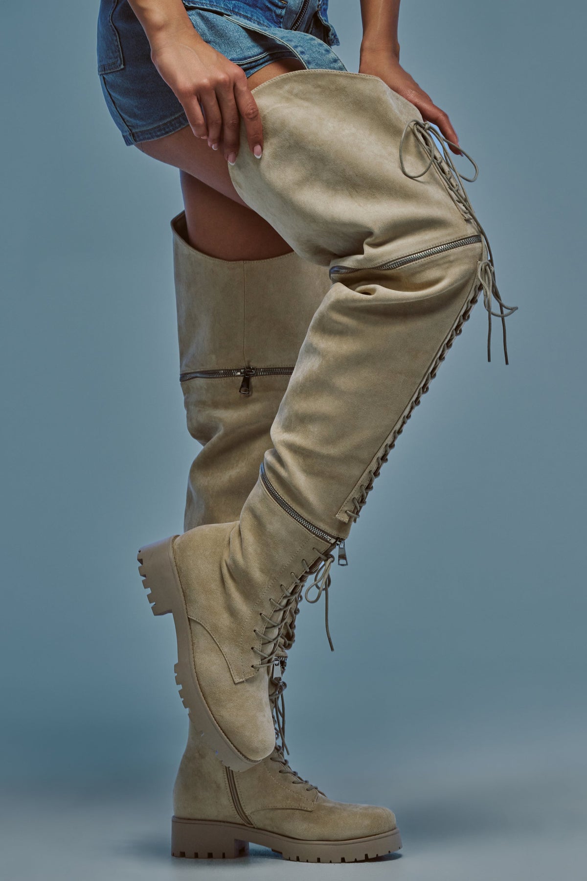 « Élite » — Bottes structurées, Beige
